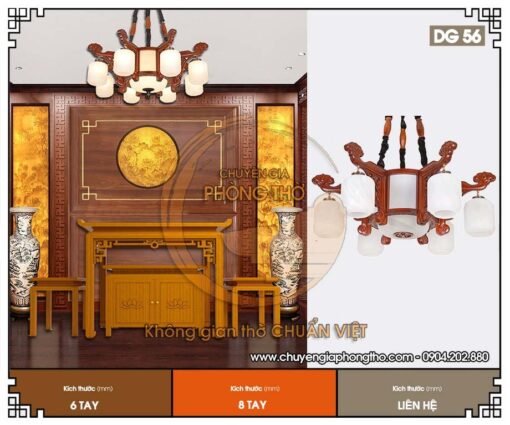 Đèn thả phòng thờ cao cấp DG56