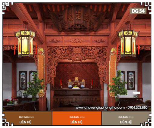 Đèn treo hiên nhà gỗ DG54