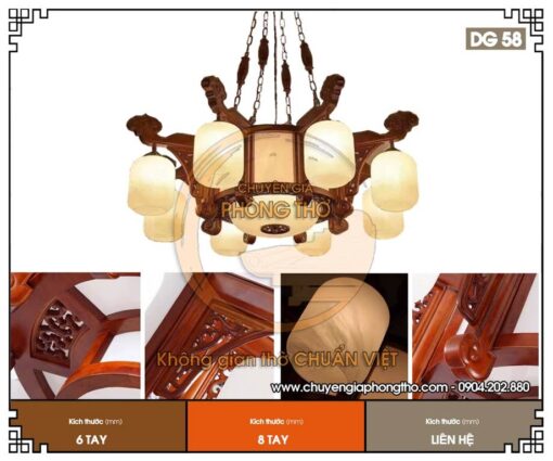 Mẫu đèn chùm cổ điển DG58