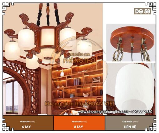 Mẫu đèn chùm cổ điển DG58