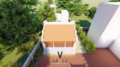 Phối cảnh thiết kế nhà thờ họ 3 gian 2 mái tại xã Anh Sơn - Nghệ An