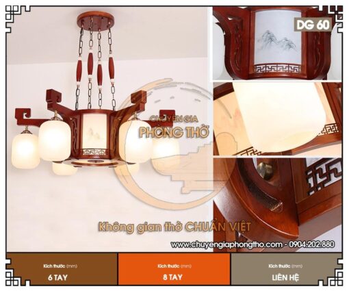 Đèn chùm phòng thờ Á Đông DG60