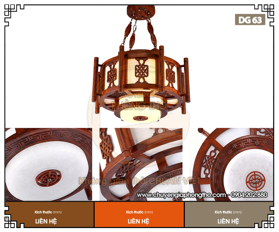 Đèn thả trần trang trí nhà thờ họ DG63