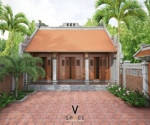 Phương án thiết kế nhà thờ họ 3 gian 2 mái đẹp tại xã Thất Khê - Lạng Sơn