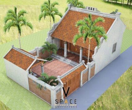 Phương án thiết kế nhà thờ họ 3 gian 2 mái đẹp tại xã Thất Khê - Lạng Sơn