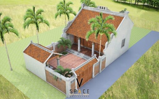 Phương án thiết kế nhà thờ họ 3 gian 2 mái đẹp tại xã Thất Khê - Lạng Sơn