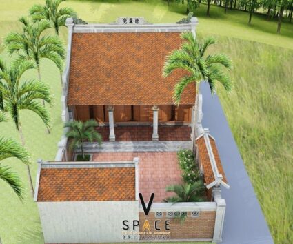 Phương án thiết kế nhà thờ họ 3 gian 2 mái đẹp tại xã Thất Khê - Lạng Sơn