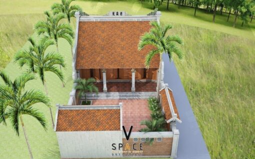 Phương án thiết kế nhà thờ họ 3 gian 2 mái đẹp tại xã Thất Khê - Lạng Sơn