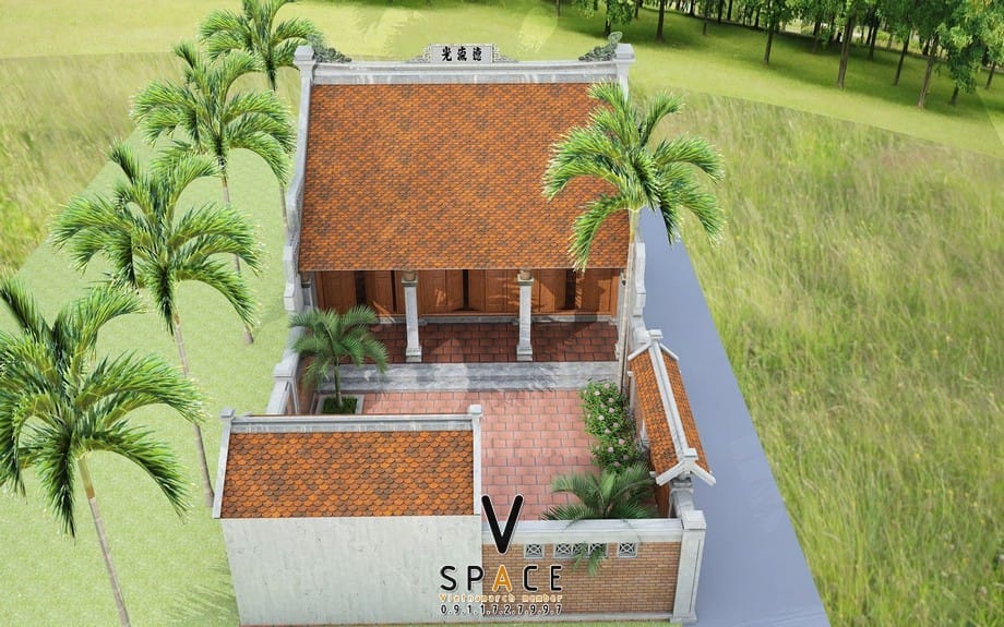 Phương án thiết kế nhà thờ họ 3 gian 2 mái đẹp tại xã Thất Khê - Lạng Sơn