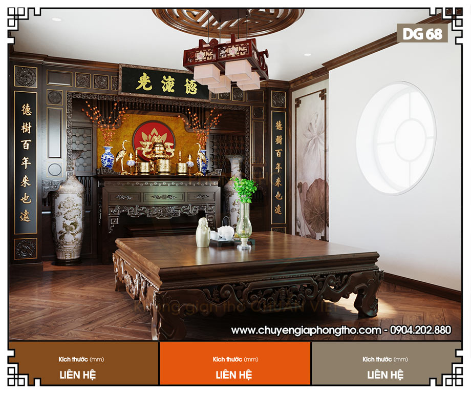 Đèn decor phòng thờ DG68