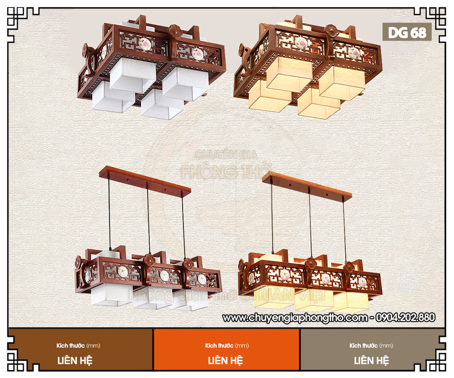 Đèn decor phòng thờ DG68