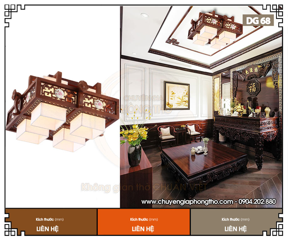 Đèn decor phòng thờ DG68