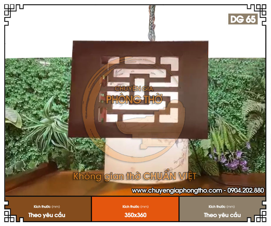 Đèn thả trần nhà gỗ DG65