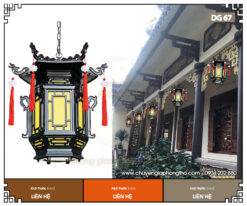 Mẫu đèn treo hiên nhà gỗ DG67