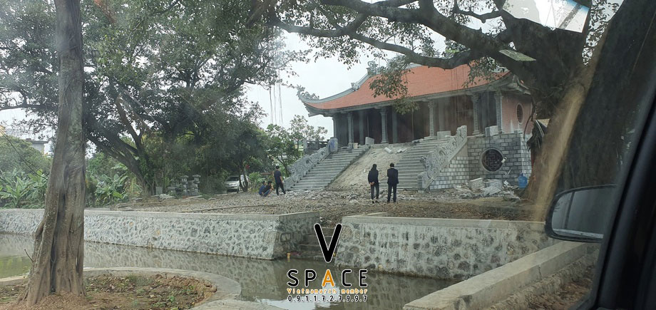 Thi công Đình Sen tại thôn Hành Cung Hoa Lư Ninh Bình