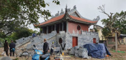Thi công Đình Sen tại thôn Hành Cung Hoa Lư Ninh Bình