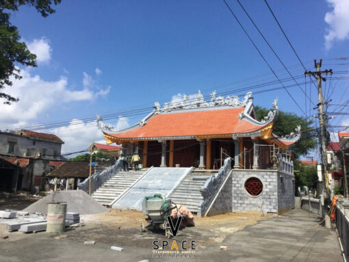 Thi công Đình Sen tại thôn Hành Cung Hoa Lư Ninh Bình