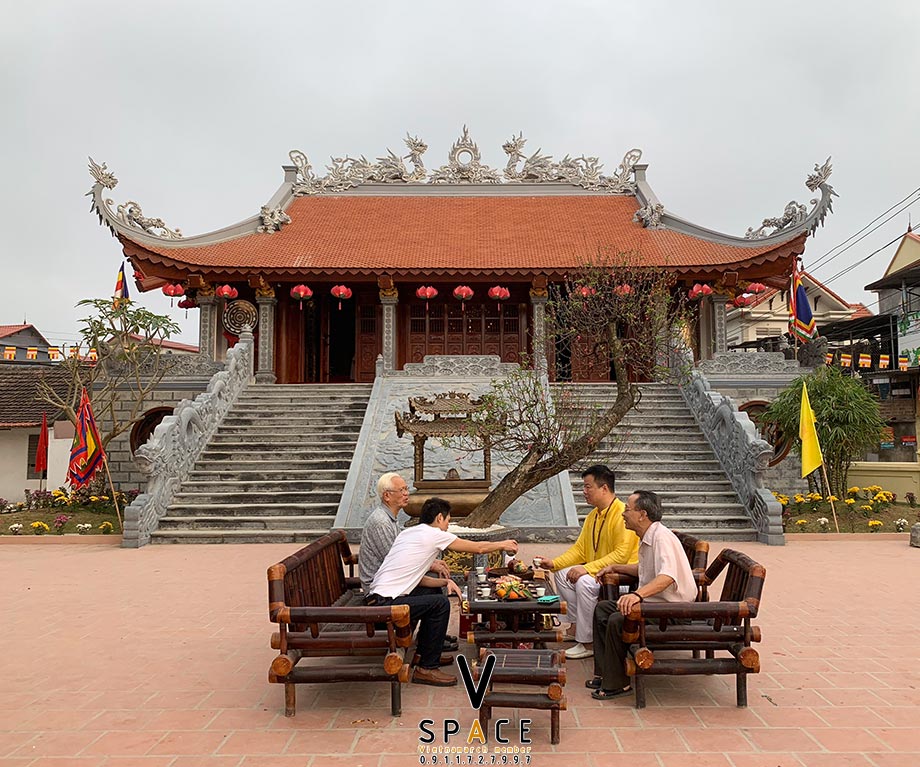 Thi công Đình Sen tại thôn Hành Cung Hoa Lư Ninh Bình