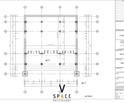 Phối cảnh thiết kế nhà thờ họ 3 gian 2 mái 70m2 tại Tuyên Quang