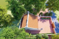 Phối cảnh thiết kế nhà thờ họ 3 gian 2 mái 70m2 tại Tuyên Quang