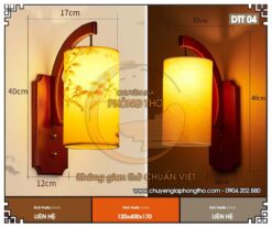 Đèn gắn cột nhà gỗ DTT04 linh hồn của không gian thờ Việt