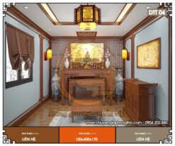 Đèn gắn cột nhà gỗ DTT04 linh hồn của không gian thờ Việt