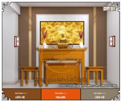 Đèn gắn tường phòng thờ DTT01 cao cấp