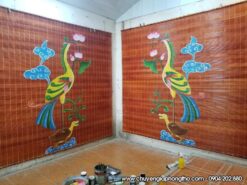 Mẫu mành rèm trúc tranh nghệ thuật thủ công độc đáo