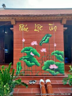 Mẫu mành rèm trúc tranh nghệ thuật thủ công độc đáo