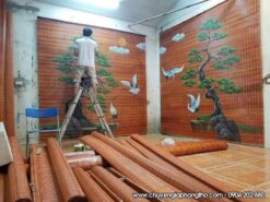 Mẫu mành rèm trúc tranh nghệ thuật thủ công độc đáo