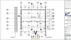 Phối cảnh thiết kế nhà thờ họ 3 gian 2 mái 58m2 tại Thanh Hóa