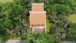 Thiết kế nhà thờ họ 3 gian 2 mái chữ Nhị tại Nghệ An