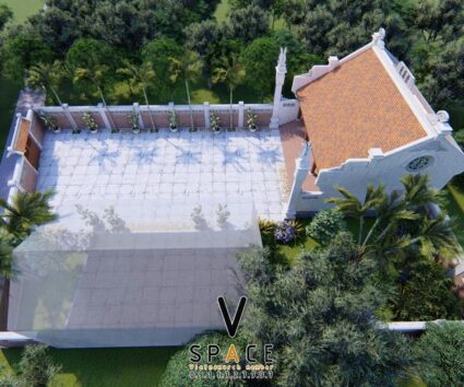 Bản vẽ thiết kế nhà thờ họ 3 gian 2 mái 75m2 tại Hải Phòng