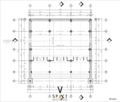Bản vẽ thiết kế nhà thờ họ 3 gian 2 mái 84m2 tại Thái Nguyên