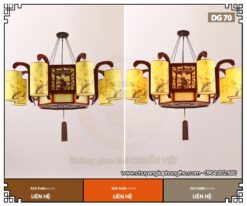 Đèn gỗ thả trần phòng thờ DG70