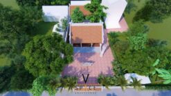 Nhà thờ họ 3 gian 2 mái có bình phong kết hợp nhà ở tại Tuyên Quang