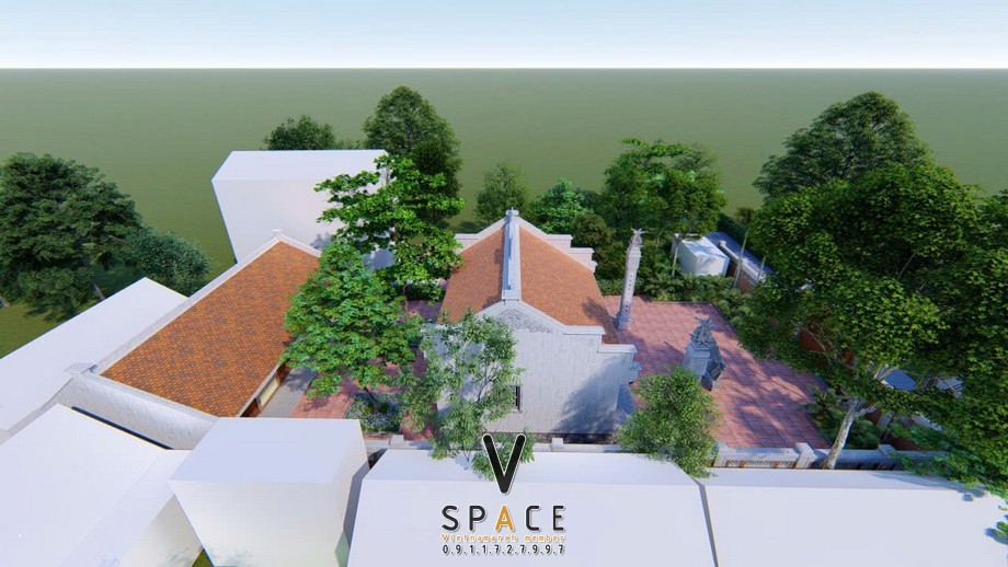 Nhà thờ họ 3 gian 2 mái có bình phong kết hợp nhà ở tại Tuyên Quang Nhà thờ họ 3 gian 2 mái có bình phong kết hợp nhà ở tại Tuyên Quang