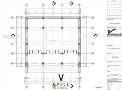 Thiết kế nhà thờ họ 3 gian 2 mái 75m2 kết hợp nhà ở tại Hà Tĩnh