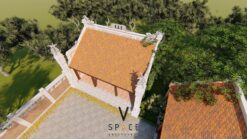 Thiết kế nhà thờ họ 3 gian 2 mái phong cách truyền thống tại Cao Bằng