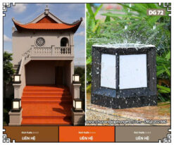 Đèn cột trụ vuông ngoài trời DG72