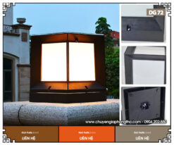 Đèn cột trụ vuông ngoài trời DG72