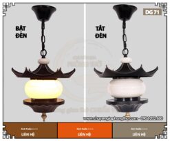Đèn thả treo hiên nhà gỗ DG71