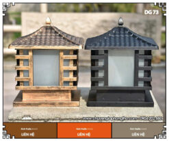 Mẫu đèn trụ cổng nhà gỗ DG73 bền đẹp