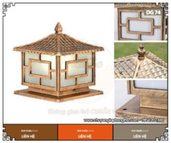 Mẫu đèn trụ cổng nhà thờ họ DG74