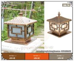 Mẫu đèn trụ cổng nhà thờ họ DG74