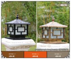 Mẫu đèn trụ cổng nhà thờ họ DG74