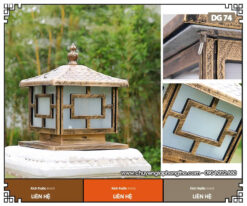 Mẫu đèn trụ cổng nhà thờ họ DG74