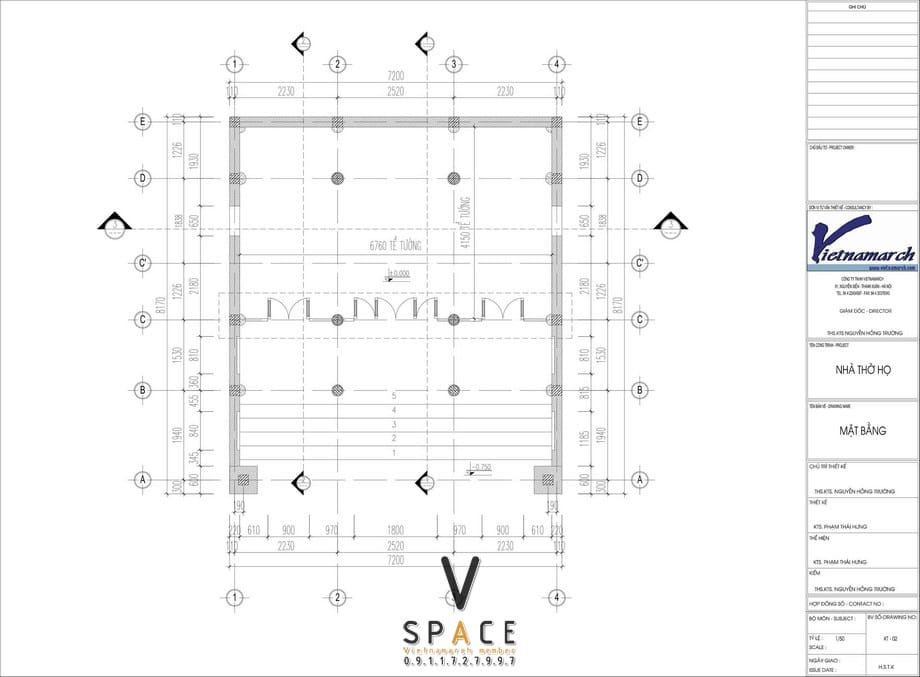 Phối cảnh nhà thờ họ 3 gian 2 mái 58m2 kiểu truyền thống tại Hưng Yên Phối cảnh nhà thờ họ 3 gian 2 mái 58m2 kiểu truyền thống tại Hưng Yên
