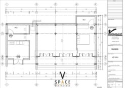 Bản vẽ thiết kế mặt bằng mẫu nhà ngang 3 gian 2 mái 130m2 tại Lào Cai