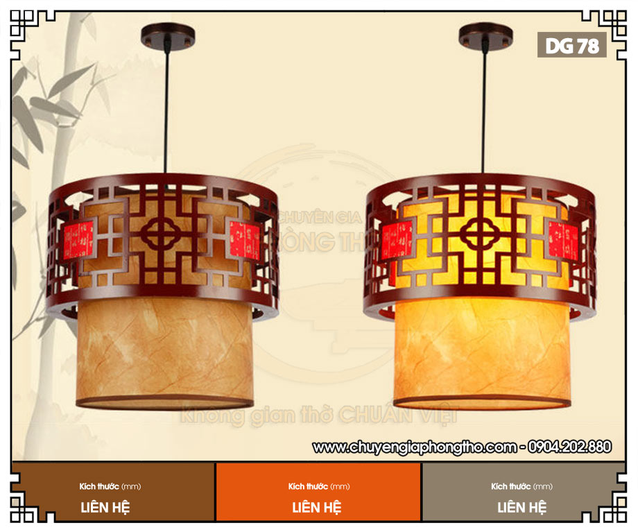 Đèn thả decor nhà từ đường DG78 trang nghiêm Đèn thả decor nhà từ đường DG78 trang nghiêm